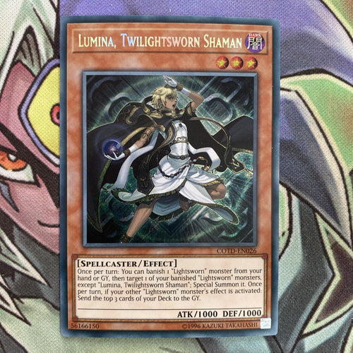 COTD-EN026 Lumina, Twilightsworn Shaman Secret Unl Edition NM Yugioh Card
