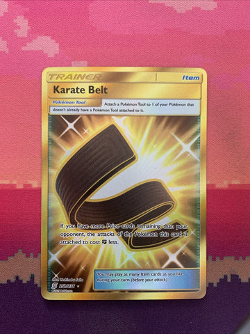 Pokemon Card Karate Belt 252/236 Secret Rare Unified Minds Near Mint