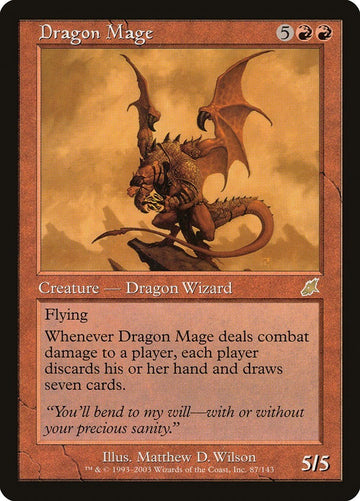 Dragon Mage Scourge Rare Excellent Magic MTG