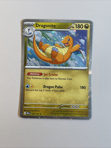 Pokemon Card Dragonite 149/165 151 Sam’s Club Cosmo Holo Promo Near Mint