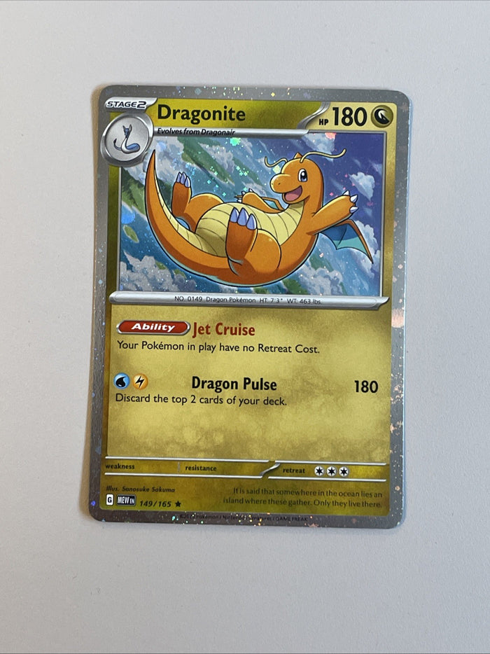 Pokemon Card Dragonite 149/165 151 Sam’s Club Cosmo Holo Promo Near Mint