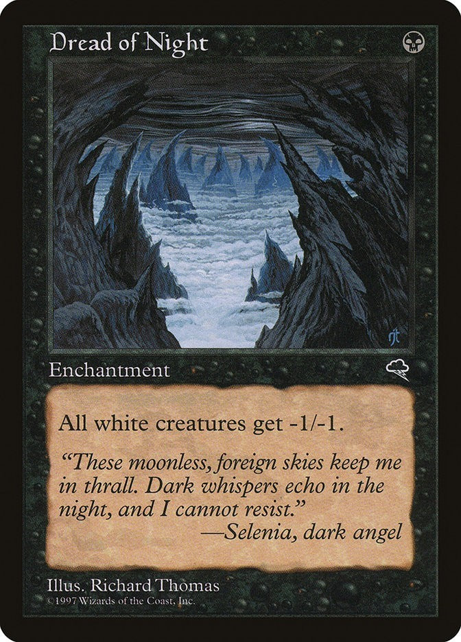 Dread Of Night Tempest Excellent Magic MTG