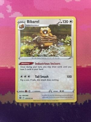 Pokemon Card Bibarel Lost Origin Holo Rare 121/172 NM