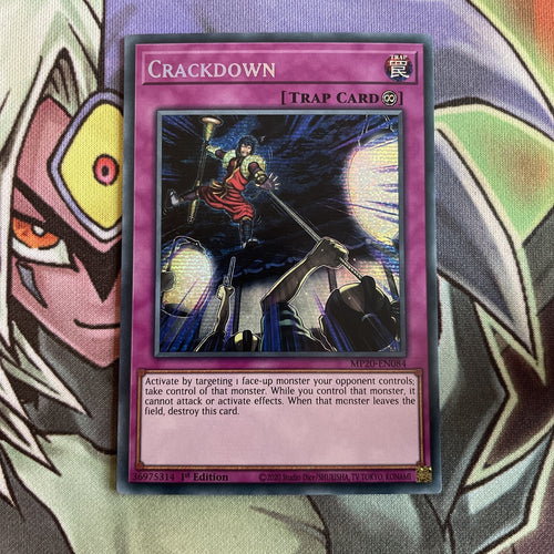 MP20-EN084 Crackdown Secret Rare 1st Edition NM Yugioh Card