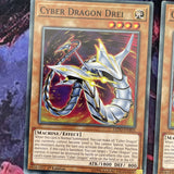 LEDD-ENB03 Yugioh 3x Cyber Dragon Drei 1st Edition (NM)
