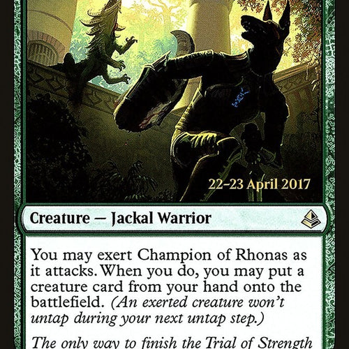 Champion Of Rhonas - Prelease Amonkhet Excellent Magic MTG