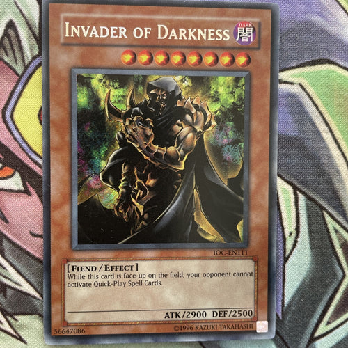 IOC-EN111 Invader Of Darkness Secret Rare Unl Edition NM Yugioh Card NOT 25TH