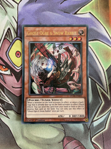 DUDE-EN001 Ghost Ogre & Snow Rabbit Ultra Rare 1st Edition NM Yugioh Card
