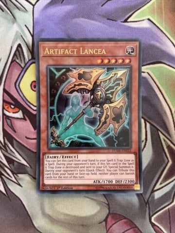 DUDE-EN033 Artifact Lancea Ultra Rare 1st Edition NM Yugioh Card