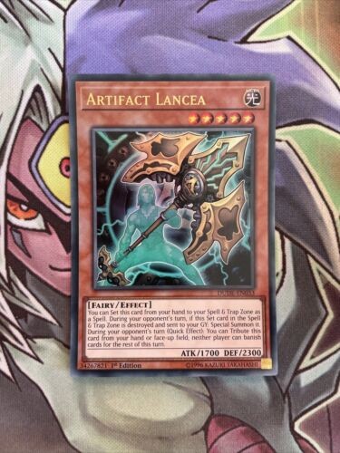 DUDE-EN033 Artifact Lancea Ultra Rare 1st Edition NM Yugioh Card