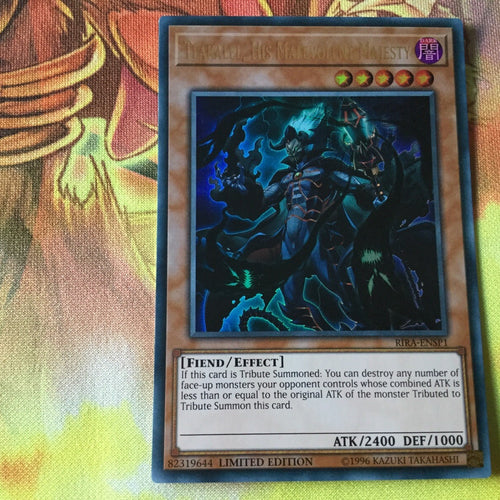 RIRA-ENSP1 Tlakalel His Malevolent Majesty Ultra Rare Limited Edition Yugioh