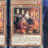 BOSH-EN033 x3 Shiranui Spiritmaster Rare 1st edition Mint YuGiOh Cards Playset