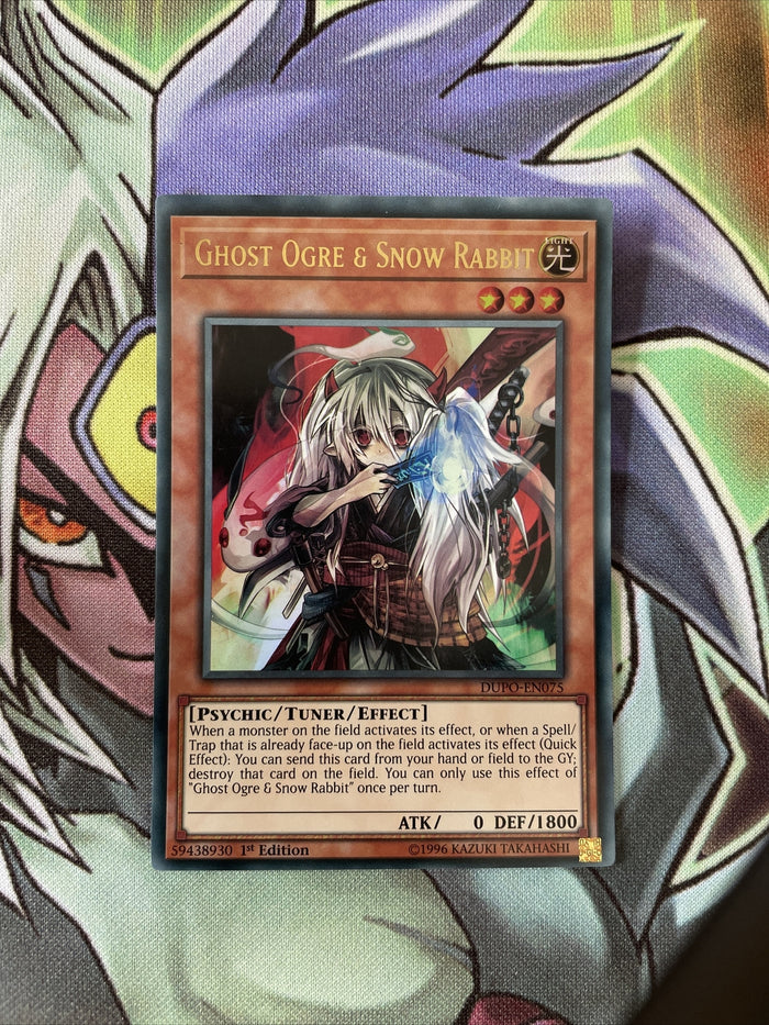 DUPO-EN075 Ghost Ogre & Snow Rabbit Ultra Rare 1st Edition Yugioh Card NM Condit