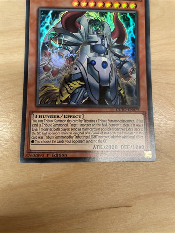 DUPO-EN079 Zaborg the Mega Monarch - NM - 1st Edition - Ultra Rare - Yu-Gi-OH! (back)