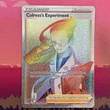Pokemon Card Colress's Experiment 205/196 Rainbow Rare Lost Origin NM