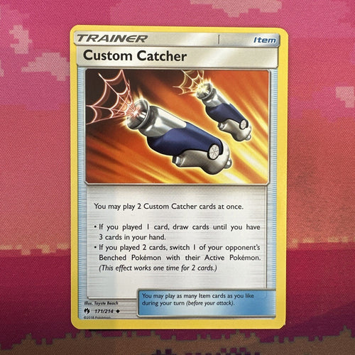 Pokemon Card Custom Catcher Lost Thunder Uncommon 171/214  Near Mint