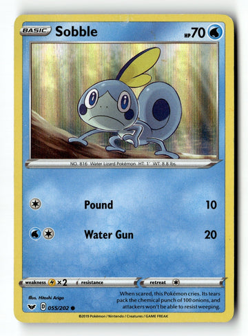 Pokemon Card Sobble (055) LP SWSH01: Sword & Shield Base Set 055/202