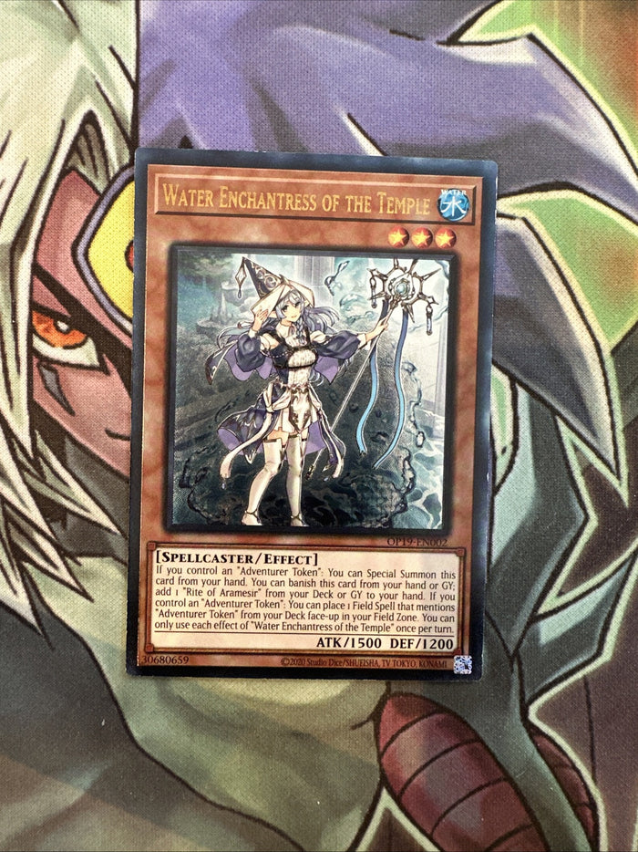 OP19-EN002 Water Enchantress Of The Temple Ultimate Rare US Unl Ed NM Yugioh