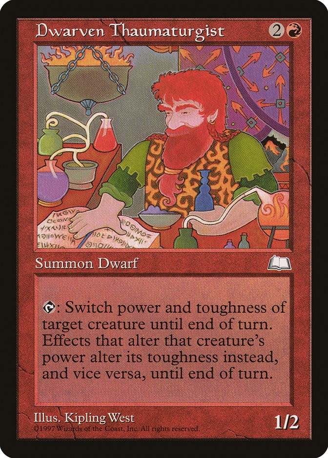 Dwarven Thaumaturgist Weatherlight Excellent Magic MTG