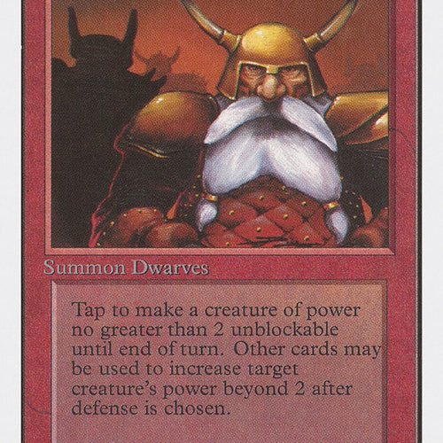 Dwarven Warriors Unlimited Edition Excellent Magic MTG