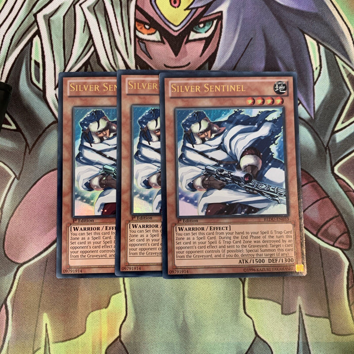 REDU-EN033 x3 Silver Sentinel Ultra Rare Excellent Condition Yugioh