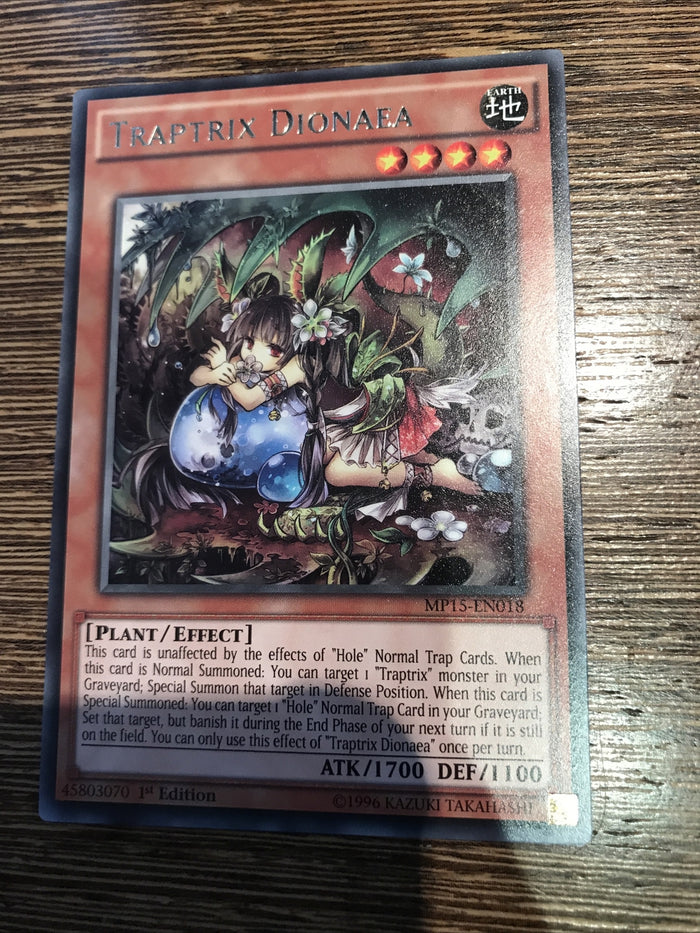 MP15-EN018 Traptrix Dionaea Rare 1st Edition Near Mint YuGiOh Card