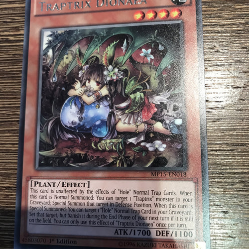 MP15-EN018 Traptrix Dionaea Rare 1st Edition Near Mint YuGiOh Card