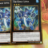 PGLD-EN026 TRI-EDGE LEVIA YUGIOH CARDS X3