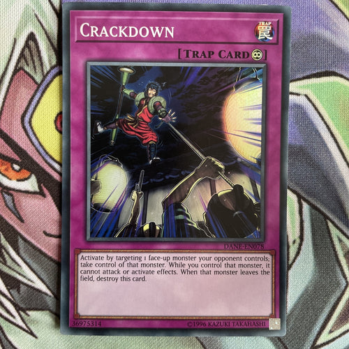 DANE-EN078 Crackdown Super Rare Mixed Editions NM Yugioh Card