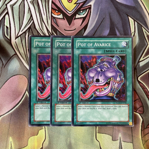 SD10-EN030 x3 Pot of Avarice Common Excellent Condition Yugioh