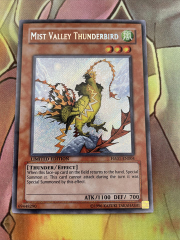 HA01-EN004 Yugioh! Mist Valley Thunderbird Secret Rare Limited Edition