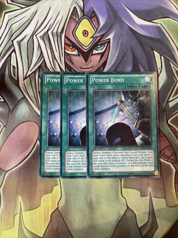 SDCR-EN022 x3 Power Bond Common Excellent Condition Yugioh