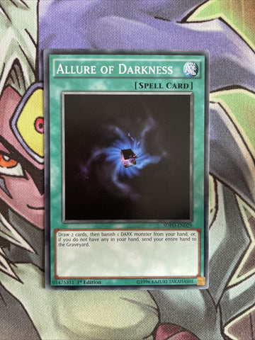 SDPD-EN029 Allure Of Darkness Common 1st Edition NM Yugioh Card