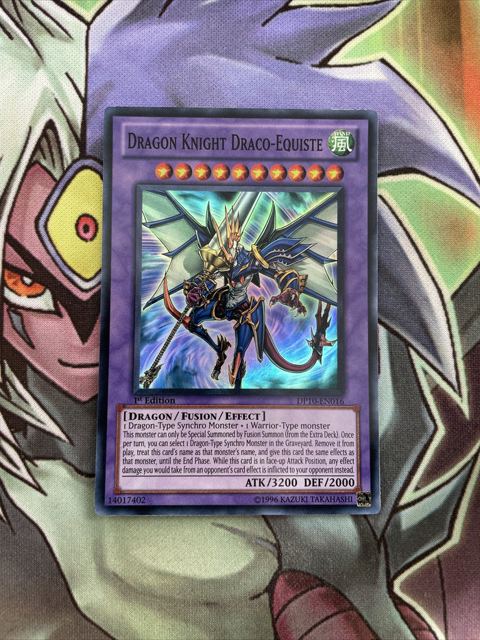 DP10-EN016 Dragon Knight Draco-Equiste Super Rare 1st Edition NM Yugioh Card