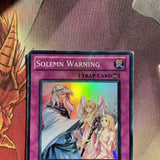 CT08-EN015 Solemn Warning Super Rare Played Condition Yugioh! Card