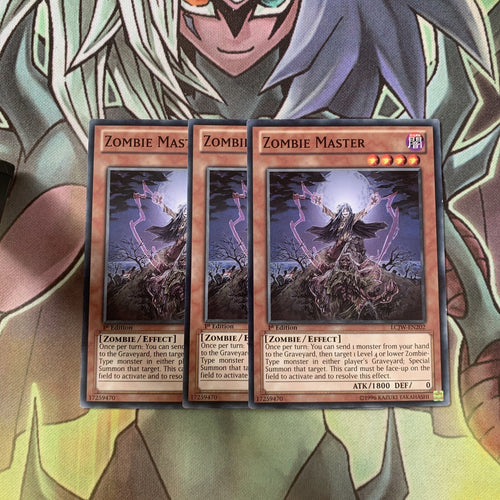LCJW-EN202 x3 Zombie Master Common Excellent Condition Yugioh