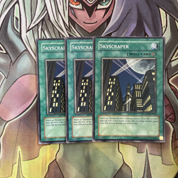 GLD2-EN038 x3 Skyscraper Common Excellent Condition Yugioh