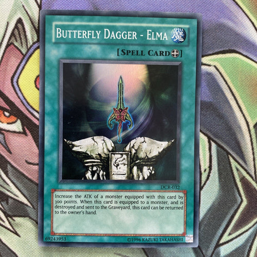 DCR-032 Butterfly Dagger - Elma Super Rare Unlimited Edition NM Yugioh Card