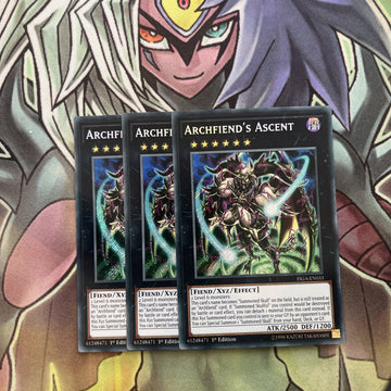FIGA-EN033 x3 Archfiend's Manifestation Secret Rare Excellent Condition Yugioh