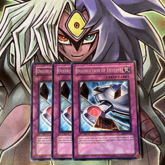 EOJ-EN051 x3 Destruction of Destiny Rare Excellent Condition Yugioh