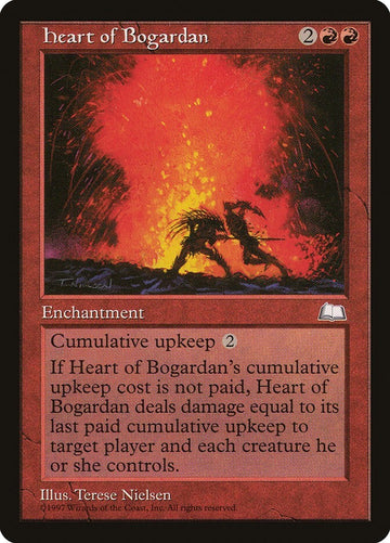 Heart Of Bogardan - Weatherlight Excellent Magic MTG