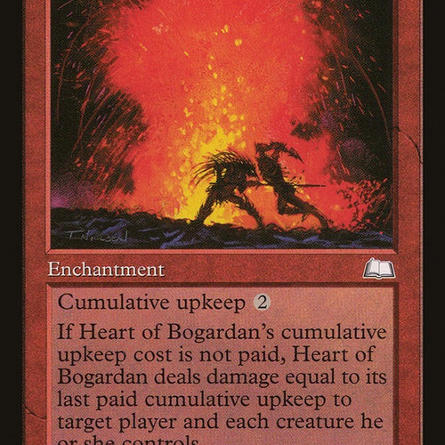 Heart Of Bogardan - Weatherlight Excellent Magic MTG