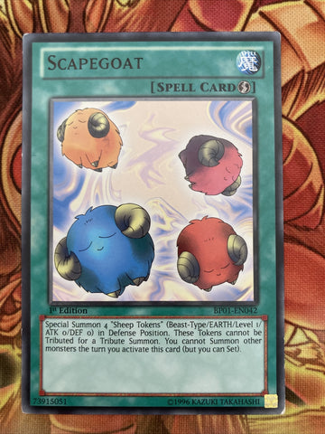 Yugioh Scapegoat BP01-EN042!! Rare! 1st! X1 Black rare