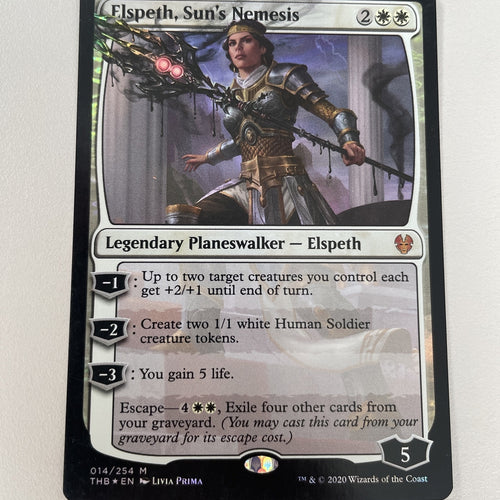Elspeth, Sun's Nemesis- Theros Beyond Death Excellent Magic MTG