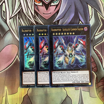BLLR-EN073 x3 Raidraptor - Satellite Cannon Falcon Ultra Excellent Cond Yugioh