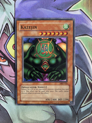 MRD-026 Kazejin Super Rare Unlimited Ed Yugioh Card NM