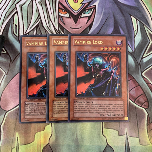RDS-ENSE4 x3 Vampire Lord Ultra Rare Excellent Condition Yugioh
