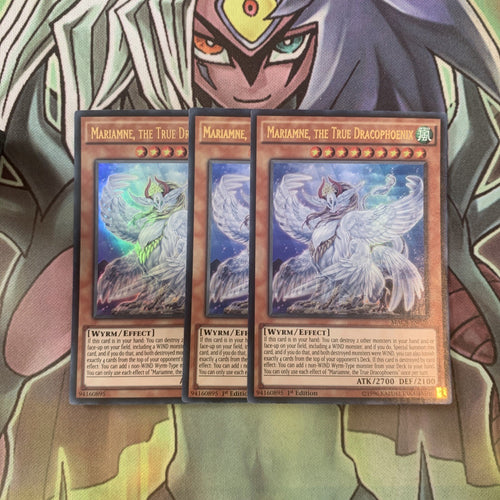 MACR-EN026 x3 Mariamne, the True Dracophoeniz Ultra Excellent Condition Yugioh