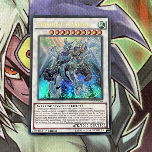 SDSE-EN040 Stardust Warrior Ultra Rare NM Yugioh Card