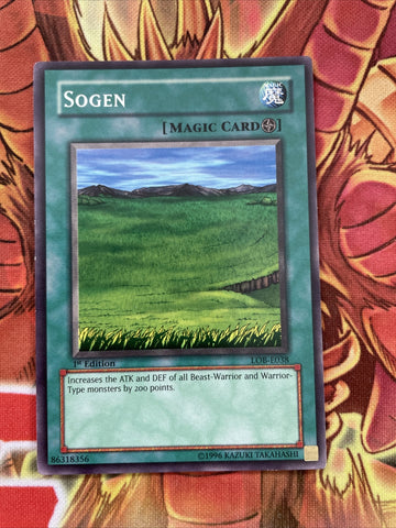 LOB-E038 Yugioh! Sogen 1st Edition Card NM